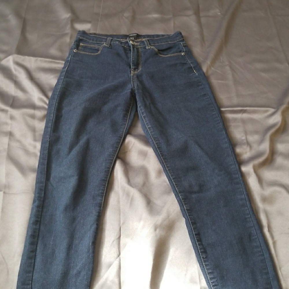 Dark blue skinny jeans